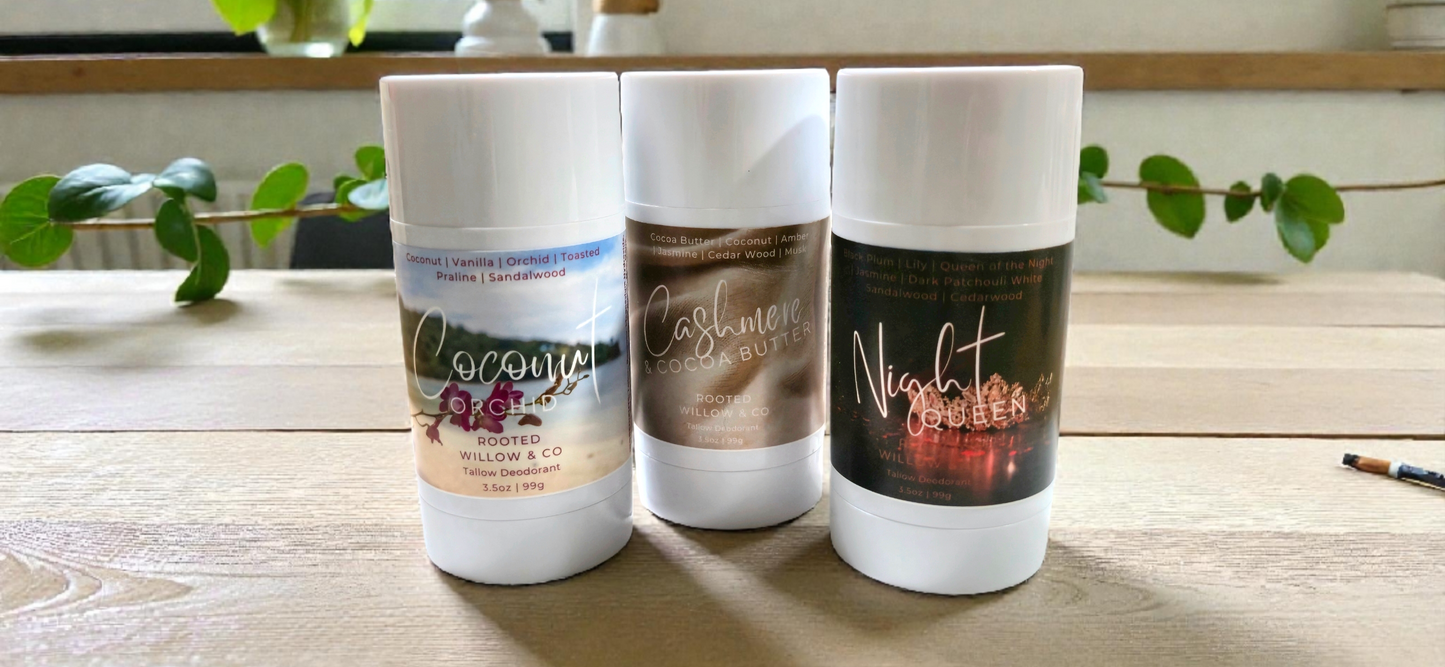 Tallow Deodorant- Aluminum & Baking Soda Free