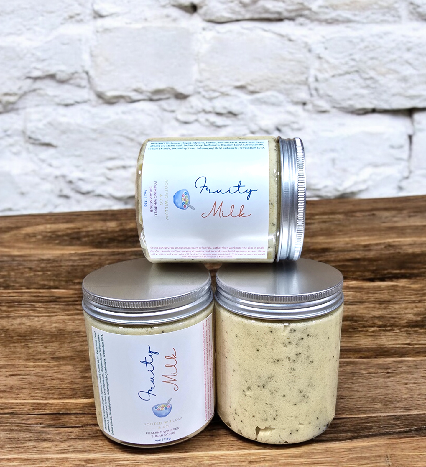 Fruity Milk Foaming Sugar Scrub