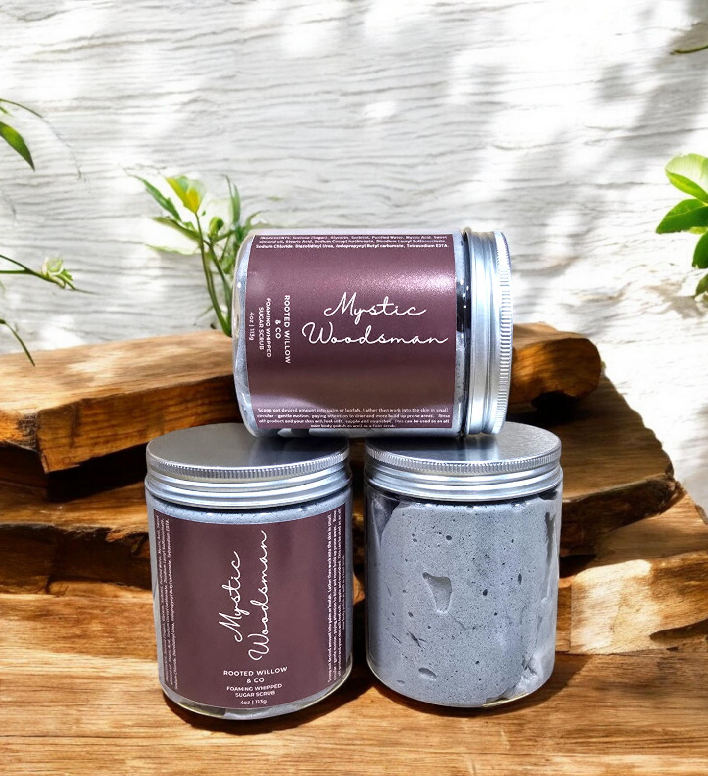 Mystic Woodsman Foaming Sugar Scrub