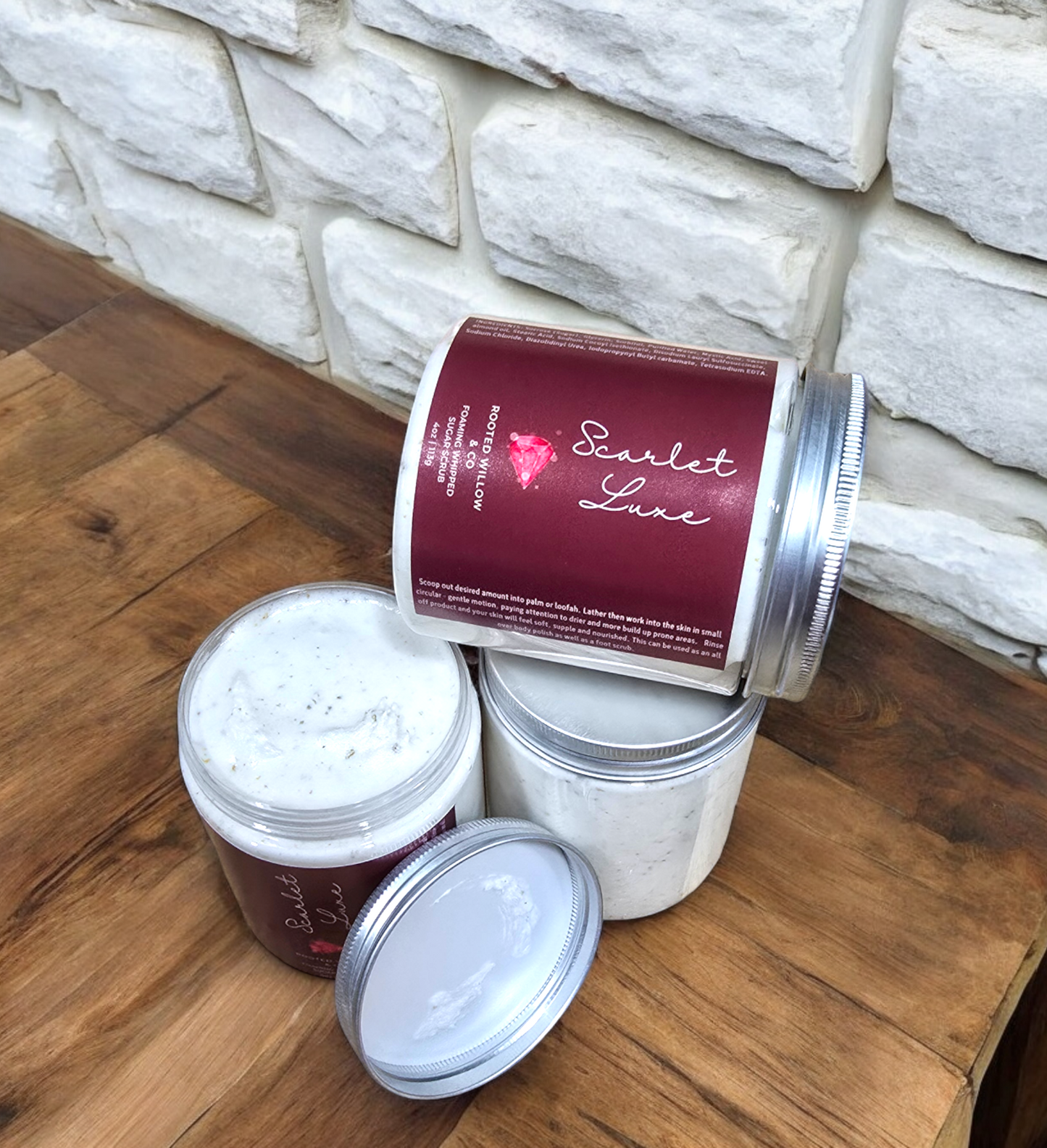 Scarlet Luxe Foaming Sugar Scrub