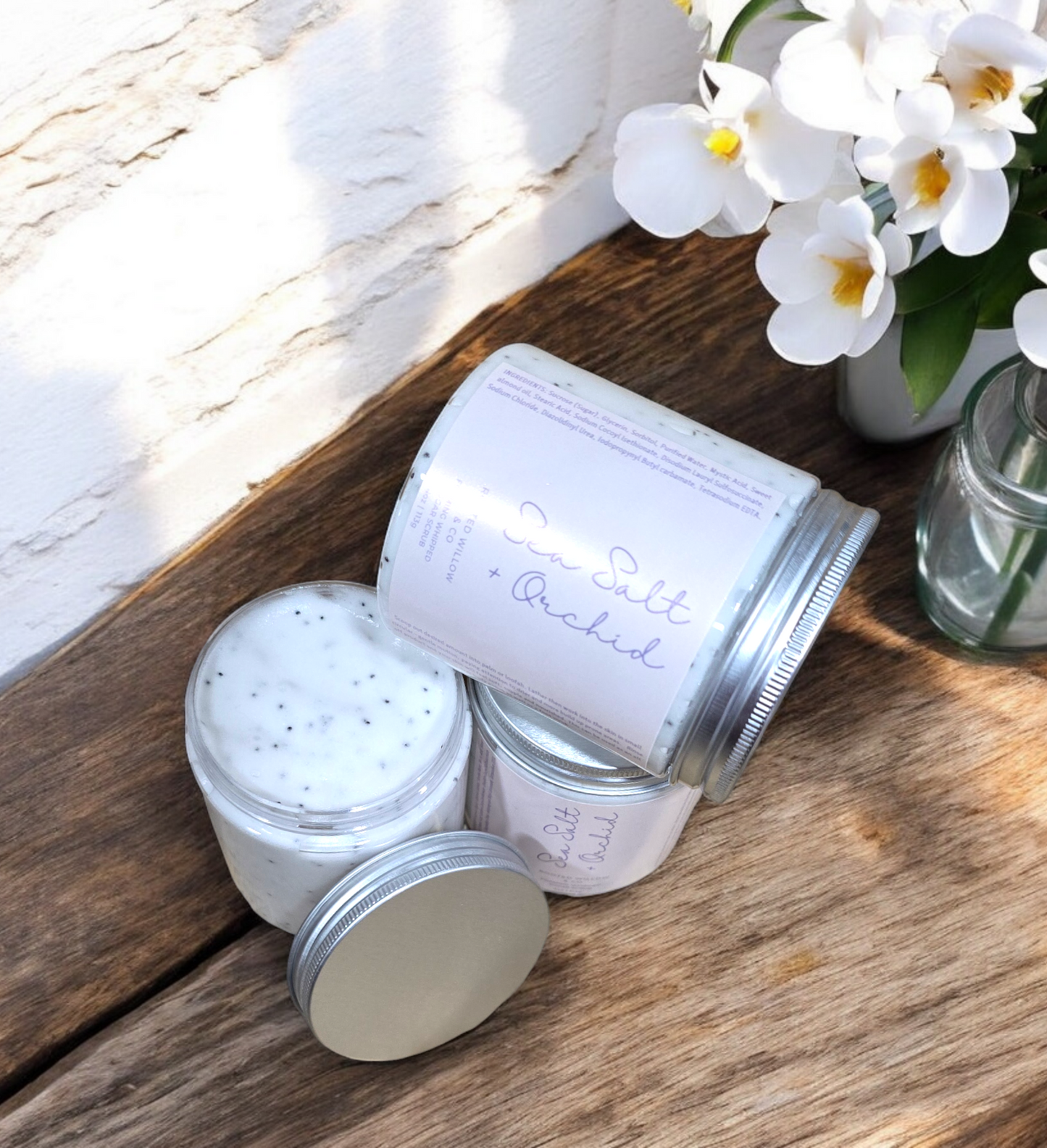 Sea Salt + Orchid Foaming Sugar Scrub