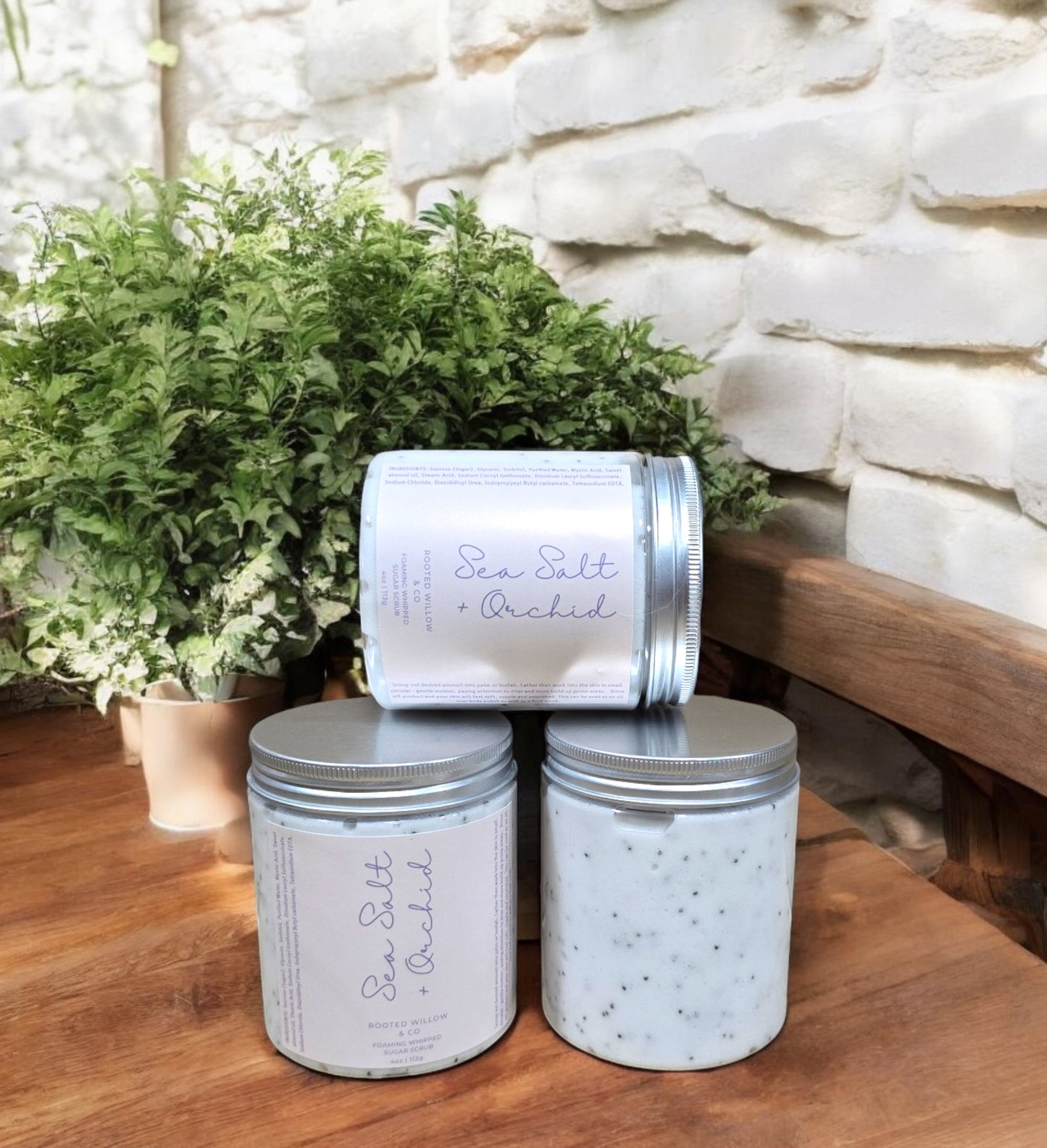 Sea Salt + Orchid Foaming Sugar Scrub