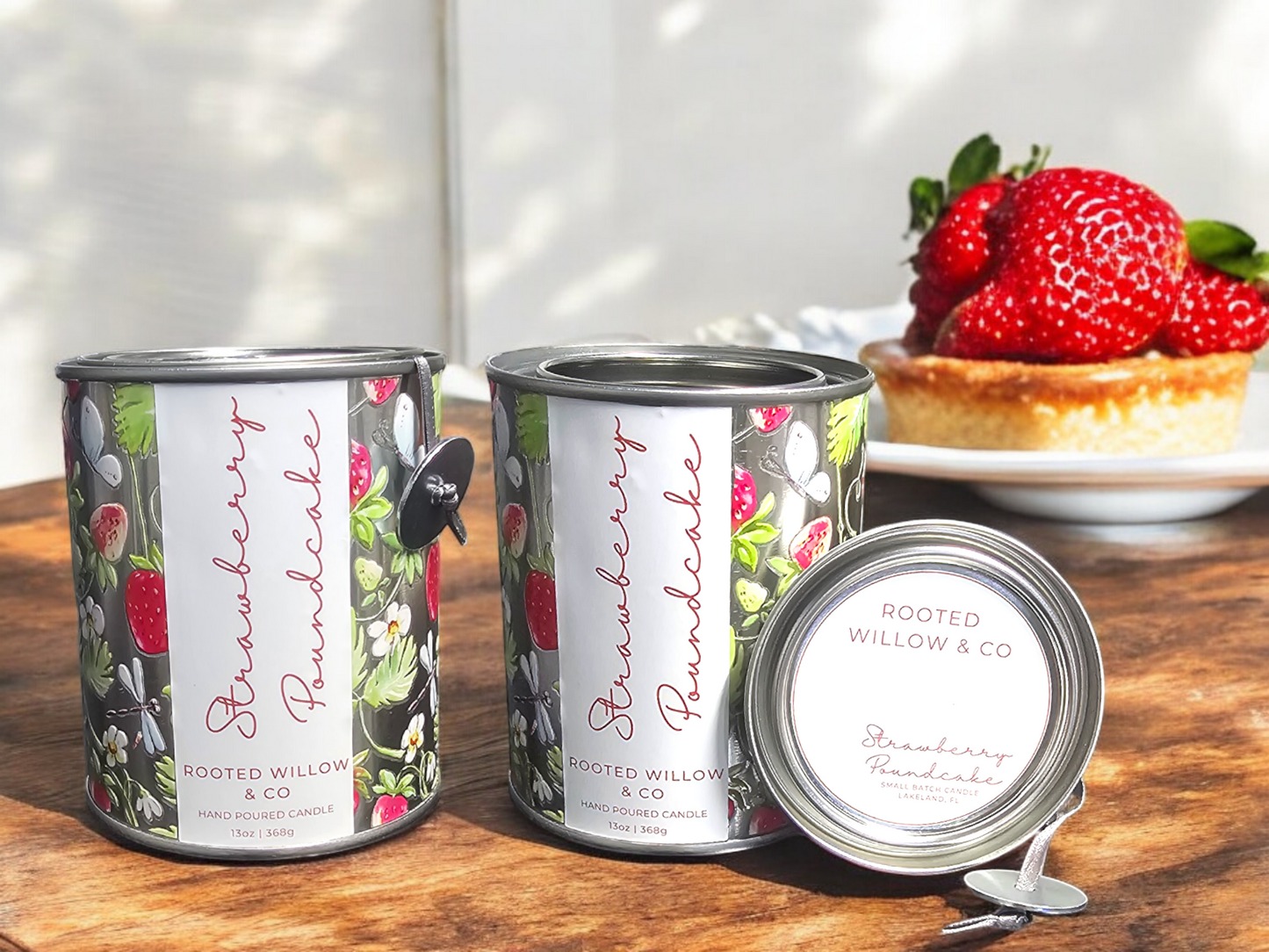 Strawberry Poundcake Paint Can Candle