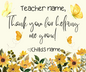 Personalized Teacher Appreciation Candle