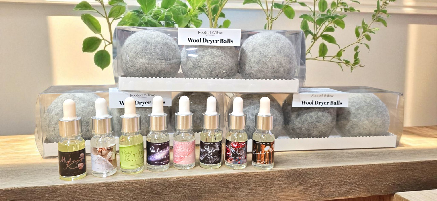 Wool Dryer Balls & Scented Ball Drops – Natural Fabric Softening with Long-Lasting Fragrance