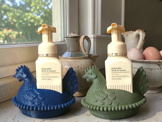 3D Printed Hen on Nest Holder for Scrub Daddy or Bath & Body Works Soap | Farmhouse Sink Organizer