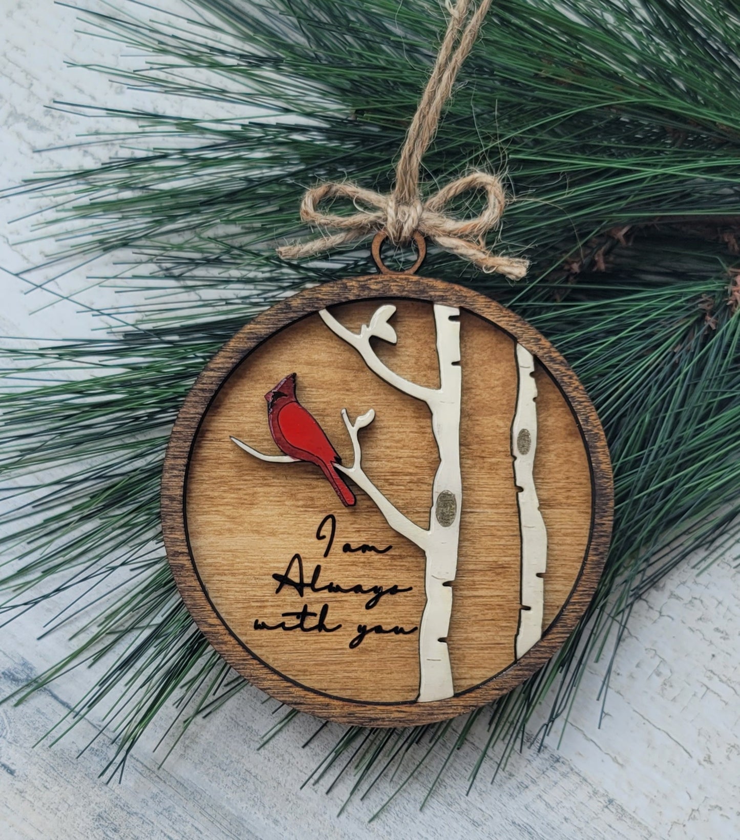 Cardinal keepsake Christmas Ornament.