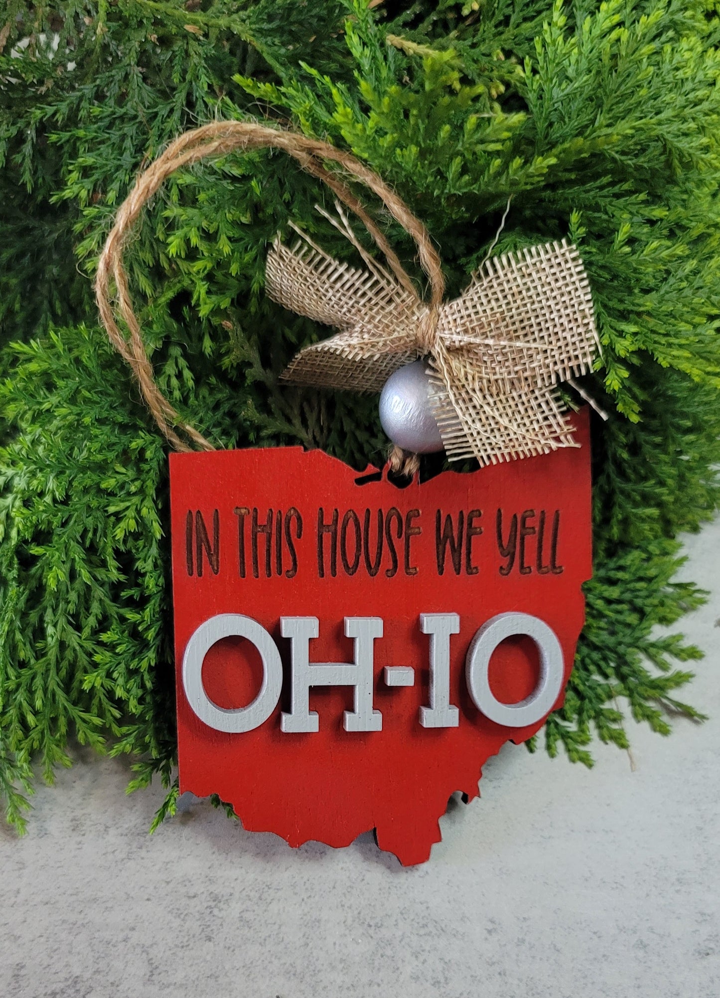 Ohio state Christmas Ornament